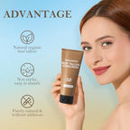Tallow Sunscreen, Beef Tallow for Skin, Organic Beef Tallow Sunscreen, Unscented Grass-Fed Beef Tallow Natural Moisturizing Cream for All Skin Type Deep Hydration Non Greasy Anti White Cast