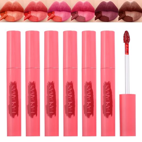 6PCS Lip Liner,Peel Off Lip Liner Tattoo, Peel Off Lip Stain, Long Lasting Lip Stain Peel Off, Infused with Hyaluronic Acid & Vitamin E, Makeup Gift for Women