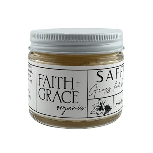 Saffron Infused Tallow cream, Made with Organic Ingredients, Hand crafted in USA