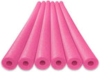 Oodles of Noodles 6 Pack Black Foam Pool Noodles – 48” x 2.5” Hollow Core – Extra Dense, Durable – Made in North America