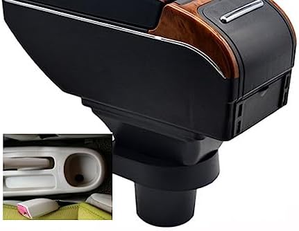 OQHAIR Armrest Box Armrest Box Central Content Interior Elbow Arm Rest Storage Car-styling with USB Cup Holder For Vios