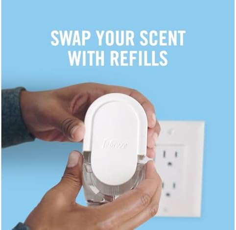 Febreze Odor-Fighting Fade Defy Plug Air Freshener Refill Serene Vanilla Sunrise (1 Refill) of 0.87 Fl Oz + Starter Kit