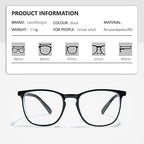 Safety Glasses Anti-Fog Goggles Z87.1 Blue Light Blocking Anti-Dust UV Protection Glasses For Men Women (Black001)