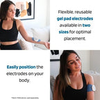 Soterix PainX TENS Unit Electrode Gel Pad Refills - 1 Pack of 6 Pads (Small) - Muscle Stimulator Relaxer Wireless Pads for Relief on Knee, Back, Neck
