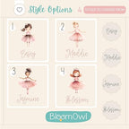 Wooden Piggy Bank for Kids and Adults, Personalized Gift Handmade in USA by BloomOwl, Custom Piggy Bank, Personalized Banks for Kids, Gifts for Baby Boys and Girls (Ballerina)