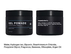 CRVFT Gel Pomade 4oz | High Shine/Medium Hold | Water Based/Water Soluble | Ideal For Short/Medium Thin/Thick Hair | For A Clean Cut Look | Men’s Styling Product [Clear], Stylist Approved [Scented]