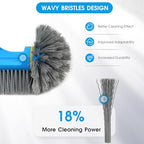 12.5'' Round End Pool Brush Head - Cleaning Wall & Tiles & Steps, Sturdy Nylon Bristles, Scrub Brush for Inground/Above Ground Pool, Spa, Hot Tub, No Pole