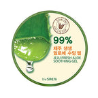 [the SAEM] Jeju Fresh Aloe Soothing Gel 10.1 fl. oz. (300ml) - 99% Aloe Vera, Hydrates & Dry, Itchy & irritated Skin