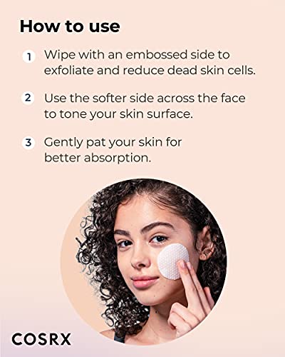COSRX BHA Toner Pads, 70 Sheets, Exfoliating Pads for Dead Skin & Blackheads, Minimize Pores, Prevent Breakouts, Improve Skin Texture, Korean Skin Care
