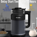 𝟲 𝗶𝗻 𝟭 Nut Milk Maker, 27oz(800ml) Homemade Almond, Oat, Coconut, Soy, Plant Based Milks and Non Dairy Beverages, Soy Milk Maker Machine with Delay Start/Keep Warm/Self-Cleaning/Boil Water