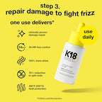 K18 Damage Repair Essentials Kit, Travel-Friendly Trio Featuring Mini Hair Mask, Mini Hair Oil & Mini Detox Shampoo