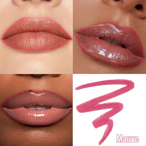 Lip Liner - Lip Liner Stain, Peel Off Lip Stain, Long Lasting Lip Stain Peel Off with Natural Finish, Easy to Use, Waterproof, Smudge-proof, Transfer-proof, Highly Pigmented Color, Mauve