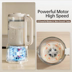 8 in 1 Automatic Nut Milk Maker Machine,40oz Soy Milk Maker Blender for Almond, Oat, Coconut, Plant-Based & Non-Dairy Milks/Beverages with 24H Pre-Set Timer & 12H Keep Warm