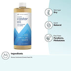 Home Health Original Castor Oil, Promotes Healthy Hair And Skin, Natural Skin Moisturizer - Pure, Cold Pressed, Non-GMO, Hexane-Free, Solvent-Free, Paraben-Free, Vegan - 32 fl oz