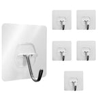 GORILLA GRIP Heavy Duty 25lbs Extra Grippy Reusable Wall Hooks for Hanging, Easy Install Strong Stick on Removable Hook, No Nail Damage, Multi-Surface Use for Decorations, 5 Pack, Metal