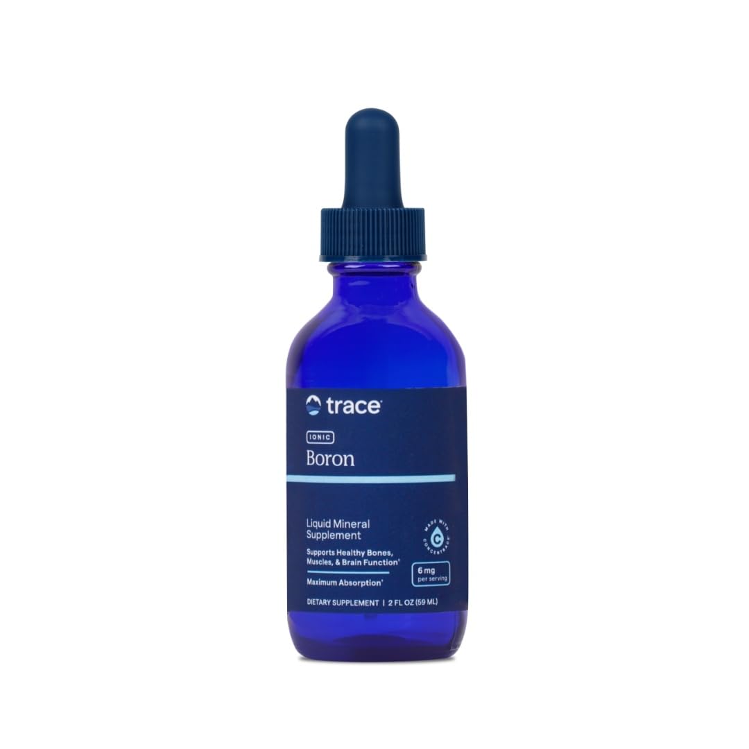 Trace Minerals Ionic Boron - Liquid Ionic Boron Supplement for Daily Health Support - Bone, Muscle & Connective Tissue Support - Healthy Mindset - Vegan & Gluten-Free - 2 fl oz (48 Servings)