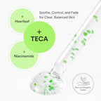 Abib Heartleaf Teca Capsule Serum Calming Drop 1.69 fl oz, Centella Asiatica & Niacinamide Serum for Soothing, Acne Treatment for Face, Korean Skin Care for Oily Skin