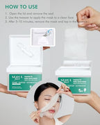 DERMAL Seoul Face Teatree 3X Daily Quick Mask 36 Sheet – Korean Skincare Vegan Tencel Facial Masks - Calming, Soothing, Blemish Control Face Mask Sheets with Heartleaf Extract, Lactobacillus