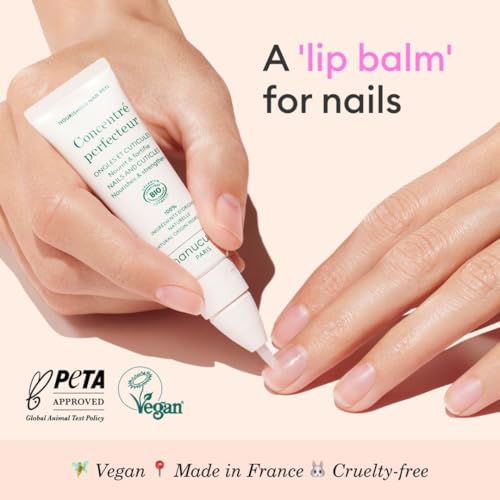 Manucurist Concentré Perfecteur - Nourishing and Fortifying Nail Pen - Vegan & Made in France - 1-in-2 Nail Care Treatment On-the-go: Nail Strengthener & Nail Growth Oil - Nail Strengthener and Growth