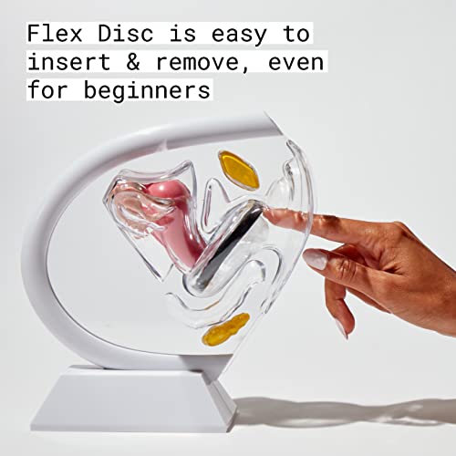 Flex Menstrual Discs | Disposable Period Discs | Reduce Cramps & Dryness | Beginner-Friendly Tampon Alternative | Capacity of 5 Super Tampons | Made in Canada | 12 Count