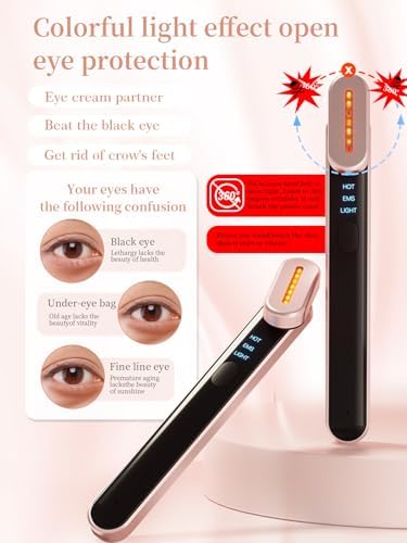 7 Acne Light Therapy Wand Red Light Therapy for Face Microcurrent Facial Device, True Beauty Glow Facial Massager Lymphatic Drainage Massager Face, Facial Massager Tool Face Sculpting Tool