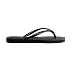 Havaianas Women's Slim Square Solid Flip Flops, Black, 7-8 Medium US