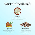 Biotin Hair Growth Serum - Rosemary Hair Thickening Serum with Peppermint Caffeine and Black Castor Oil for Hair Growth - Volumizing Hair Serum for Hair Growth for Men & Women - Vegan & Cruelty Free