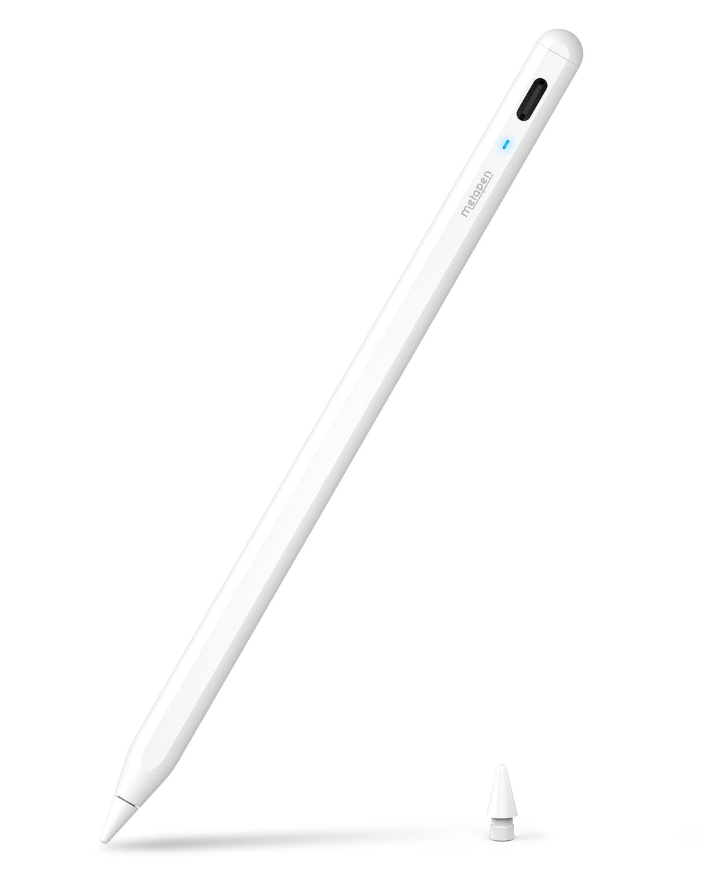 Metapen A8 Stylus Pen for iPad 2018-2026,Magnetic Attach & Palm Rejection
