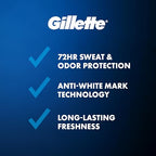 Gillette Clinical Antiperspirant and Deodorant for Men, 72hr Sweat & Odor Protection, Long Lasting Freshness, Anti-White Mark Technology, Clear Gel, Power Rush Scent, 2.6 oz