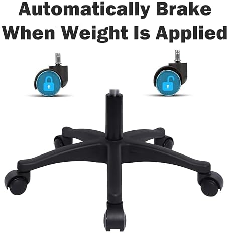 TAKE UR SEAT® 15" Table Height Adjustable Round Seat Stool Heavy Duty Built and Shipped Within 24 Hours, Spa, Medical, Lab, Black (Self-Braking Caster)