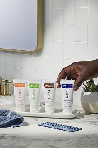 Native Whole Body Deodorant Cream Contains Naturally Derived Ingredients, Deodorant for Women & Men | 72 Hour Odor Protection, Aluminum Free with Coconut Oil and Shea Butter | Sweet Peach & Nectar