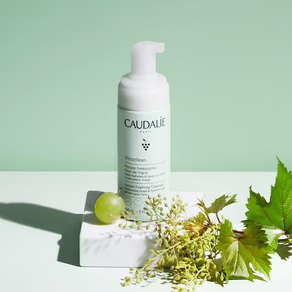 Caudalie Vinoclean Gentle Instant Foaming Facial Cleanser for All Skin Types - 150 mL