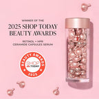 Elizabeth Arden Retinol + HPR Ceramide Rapid Skin Renewing Anti-Aging Face Serum Capsules, Fine Lines & Wrinkles Treatment with Peptides, Vitamin E, & Niacinamide, 30 Count