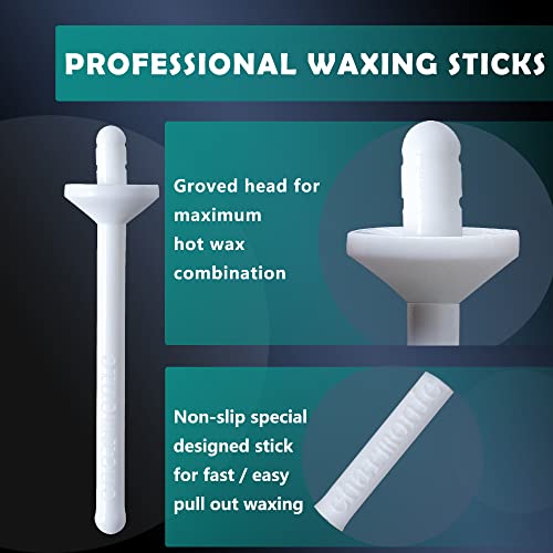 150 Pcs Wax Sticks, Nose Wax Kit Accessories, Waxing Sticks for Nostril Nasal Cleaning Ear Face Eyebrows Hair Removal for Men Women