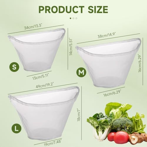 2025 New Soy Milk Bag, Organic Unbleached Cotton Cheesecloth or Food Strainer, Nut Milk Bag Reusable for Straining Oat Milk, Cheese Cloth Bag for Straining, Fine Mesh Cheese Cloth Making (6, Medium)