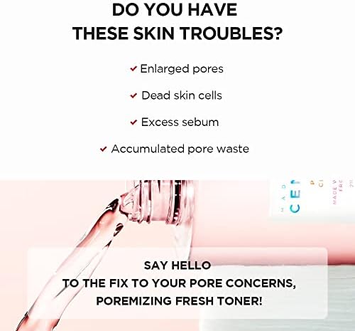 SKIN1004 Madagascar Centella Poremizing Clear Toner 7.1 fl.oz, 210ml for Keratin Plug and Sensitive Skin