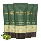 Ultra Rich Hand Cream – Intensive Hydration & Repair for Dry, Chapped Hands | Enriched with Shea Butter, Ceramides, Niacinamide (B3) & Panthenol (B5) (Olive, 1.7 fl oz, Pack of 5)