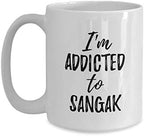 I'm Addicted To Sangak Mug Funny Food Lover Gift Coffee Tea Cup Large 15 oz