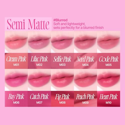 Pink Obsession Stay-Fit Lip Tint | G08 Tag Pink | Weightless & Layerable Tint for Smudge-proof, Long-lasting Wear | Soft Blur Finish or Vibrant Flush | 3.8g