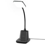 Sailstar Desk Lamp, LED Desk Lamps for Home Office, Wireless Charger Small Desk Lamp with Pen Holder, 3 Color Modes, Dimmable, CRI 85, 800LM, Study Lamps for College Dorm Room, Adapter Included, Black