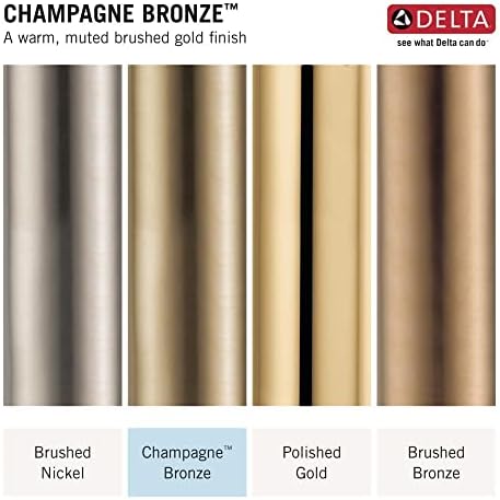Delta Faucet U4993-CZ Wall Mounted Shower Arm and Flange, 6", Champagne Bronze