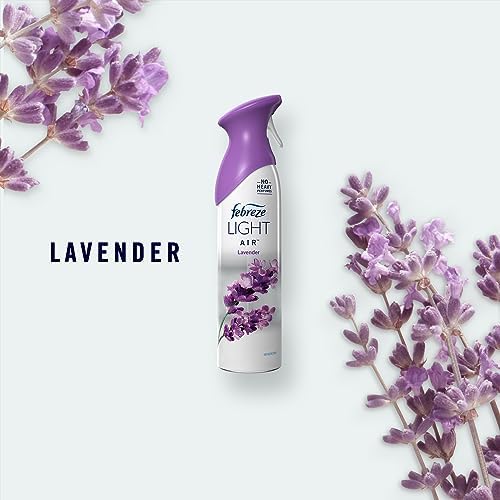 Febreze Light Odor-Fighting Air Freshener, Lavender, 8.8 fl oz, 2 count (Pack of 2)