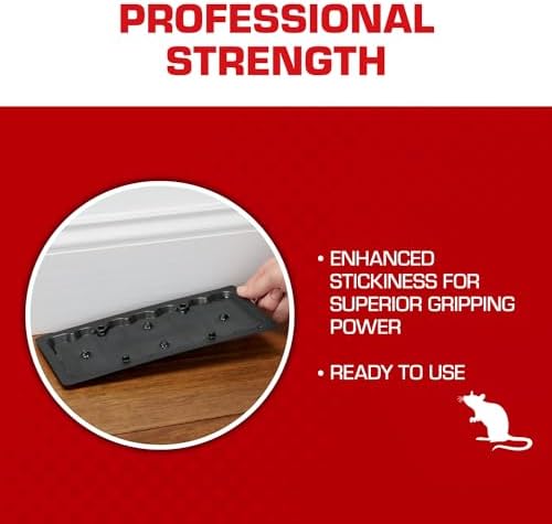 Tomcat Rat Trap with Immediate Grip Glue for Rats, Mice, Snakes, Cockroaches, Spiders, and Scorpions, Ready-To-Use, 2 Traps