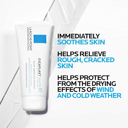 La Roche-Posay Cicaplast Balm B5 UV SPF 50, Vitamin B5 + Shea Butter + Tribioma + Madecassoside + Zinc Oxide Sunscreen, Post Treatment Skin Protectant With SPF, Multi-Purpose Cream For Dry Skin