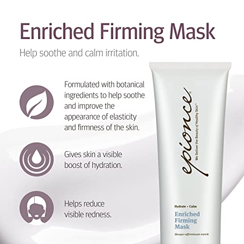 Epionce Enriched Firming Mask - Hydrating Face Mask for All Skin Types, For Skin Elasticity & Firmness with Shea Butter & Glycerin, Dermatologist Skincare