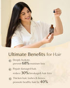 YANIBEST Organic Castor Oil, Cold Pressed Unrefined Glass Bottle, 100% Natural USDA Certified Castor Oil for Hair, Eyelashes, Face, Eyebrows, Scalp & Hair Strengthening Oil for All Hair Types