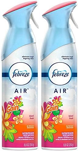 Febreze Air Freshener Spray - Gain Island Fresh - Net Wt. 8.8 OZ (250 g) Per Bottle - Pack of 2 Bottles