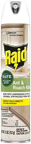 Raid Ant and Roach Killer Aerosol Spray with Essential Oils 11 Ounce (Pack of 1)