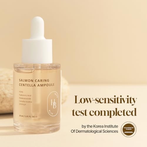 Salmon Caring Centella Ampoule - Salmon PDRN, Salmon Egg Extract, Centella, Madecassoside, Calming, Soothing, Restore and Rejuvenate Damaged Skin, Low Irritation, Korean Skincare
