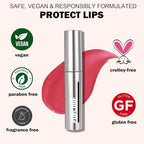 Peel Off Lip Stain - Long Lasting, Transfer Proof and Waterproof Tattoo Lip Tint, Matte Finish Lip Stain Peel Off, Infused with Vitamin E & Algin & Hydroxyacetophenone, #004 Burgundy